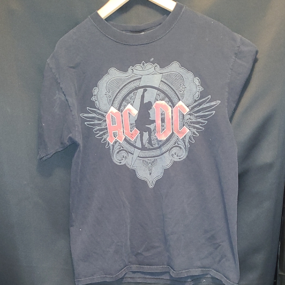 AC/DC CONCERT 2008/09 BAND TEE Anvil Black Ice SIZE LARGE